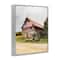 Stupell Industries Rural Americana Home Countryside Farm Flag Painting Framed Giclee Art